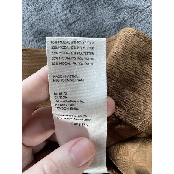 Free People Nothin to Say Pleated Pant Womens Small Gold Brown Wide  Lagenlook - Picture 12 of 16